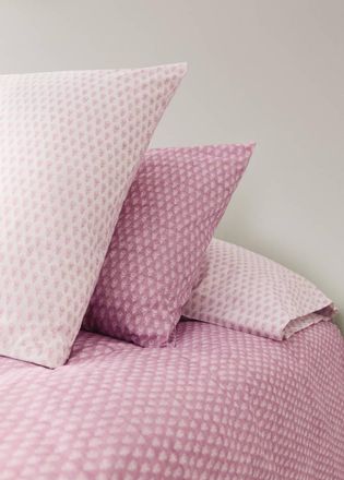 Mango Federa bimbo/a percalle di cotone mini fiore 50x75 cm rosa - Home - 50x75cm - MANGO HOME