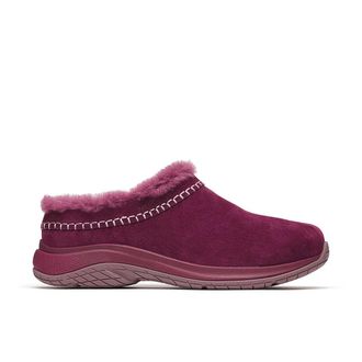Merrell Womens Merrell Encore Ice J008528 Dark Cherry Suede WP Winter Shoes RHS7574