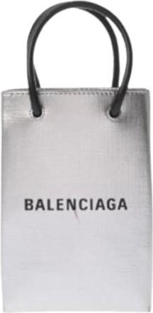 Balenciaga Pre-owned Mini Bags, female, Gray, Size: ONE SIZE Pre-owned Vintage Mini Shoulder Bag