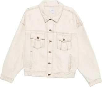 Rhude Denim Jassen - Heren - Spijkerjassen - Beige - L - Denim - Jassen