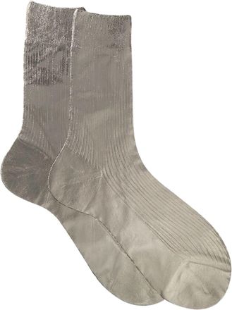 Maria La Rosa One Ribbed Laminated Socks