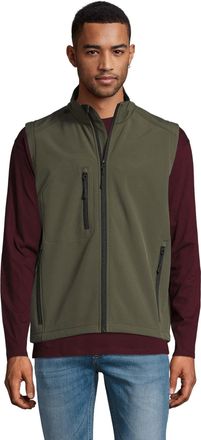 SOLS Heren Rallye Softshell Mouwloos Gilet (Leger)