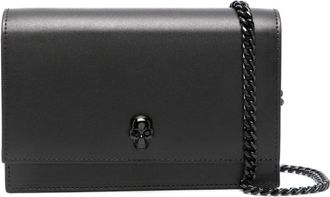 Alexander McQueen small Skull cross body bag - women - Calf Leather - One Size - Black
