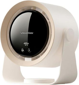 OEM Ventilador De Mesa - Usb Recargable 5400 Mah - Pantalla Led Indicadora De Velocidad Y Nivel De Bater&iacute;a - &Aacute;ngulo De Inclinaci&oacute;n Ajustable Hasta 90&deg; - P
