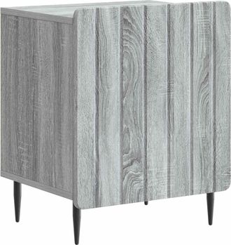 vidaXL Armario De Noche Gris Sonoma 43 X 34,5 X 52 Cm Vidaxl