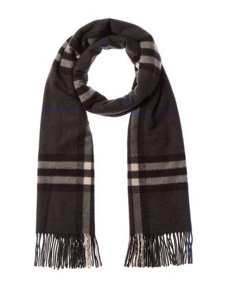 Burberry Wide Check Cashmere Scarf