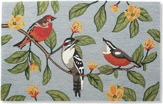 Frontgate Backyard Birds Door Mat - Natural, 24 x 39 - Frontgate