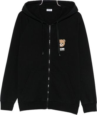 Moschino Black Silk and Nylon Knit Sweatshirt
