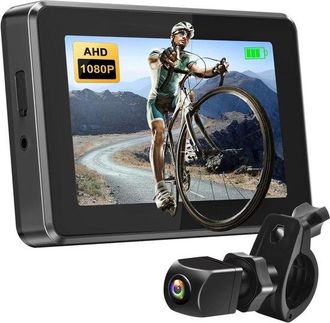 No Brand C&aacute;mara De Marcha Atr&aacute;s Para Bicicleta De 4,3 - Monitor 1080p, Soporte Giratorio De 360&deg;, Excelente Visi&oacute;n Nocturna, Para Bicicletas De Monta&ntilde;a Y Bicic