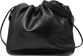 Loewe Pre-owned Bucket Bags, female, Black, Size: ONE SIZE Pre-owned This is a Leather Drawstring Bag