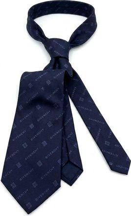 Givenchy Silk Necktie - Navy