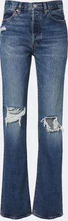 Frame Denim The Vertical distressed straight jeans