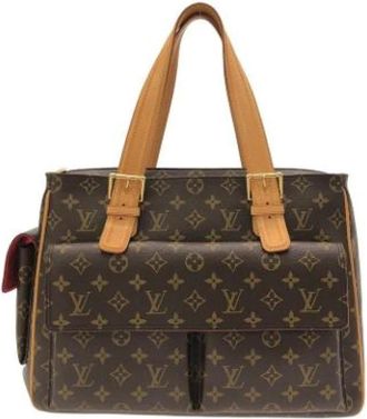 Louis Vuitton Vintage, unisex, Bruin, ONE Size, Pre-owned Coated Canvas Handbag