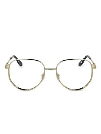 Karl Lagerfeld round-frame glasses - Gold