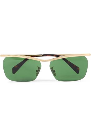 Celine Metal Frame 27 D-Frame Gold-Tone Sunglasses