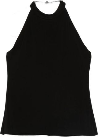 Norma Kamali Halter Top - Dames - Tops zonder mouwen - Zwart - M - Polyester - Tops