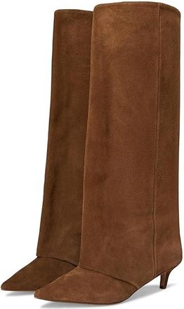 Steve Madden Luca Womens Boots Chesnut Suede Wide Calf : 8.5 M