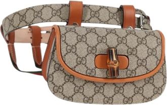 Gucci Pre-owned Belt Bags, female, Beige, Size: ONE SIZE Pre-owned Plastic Belt Bag
