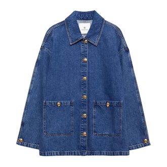 Anine Bing Oversized Indigo Blue Denim Jacket