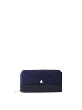 FAIRFAX & FAVOR Womens Salisbury Purse In Navy Suede
