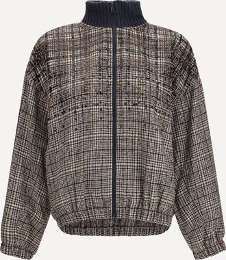 Brunello Cucinelli Giacca imbottita con dettagli paillettes Woman 44