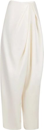 Nina Ricci Tapered Trousers, female, White, XL, White Large Draped