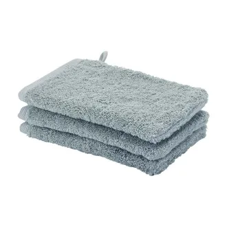 Aquanova London Washandje - 16x22cm - Ice (grijs)