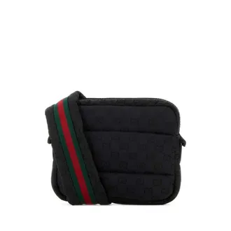 Gucci Black Fabric Crossbody Bag Blkblkblkvrv Borse A Tracolla