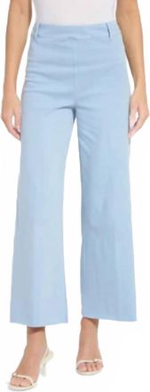 Lyss&eacute; Erin Hi Waist Wide Leg Jean In Antique Wash Chalk Blue