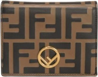 Fendi Pre-owned Bi-fold Portemonnee - Dames - Vintage Accessoires - Bruin - ONE Size - Vintage