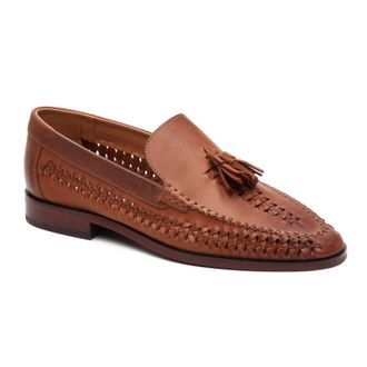 Base London Bracken Loafer Leather Mens Tan Loafers - Size UK 12