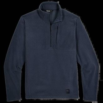 Outdoor Research Mens Trail Mix Xt Fleece 1/2 Zip Jacket In Atlantic