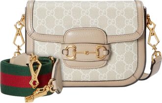 Gucci (WMNS) Gucci Horsebit 1955 GG Mini Bag Beige White 658574-UULAG-9682