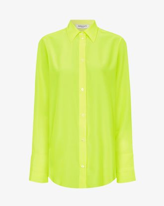 Serena Bute Oversized Shirt - Neon Yellow