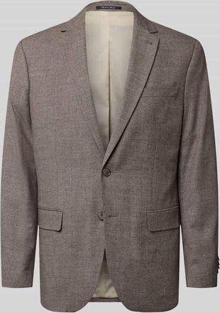 Christian Berg Regular Fit 2-Knopf-Sakko mit Pattentaschen in Dunkelbraun, Gr&ouml;&szlig;e 102