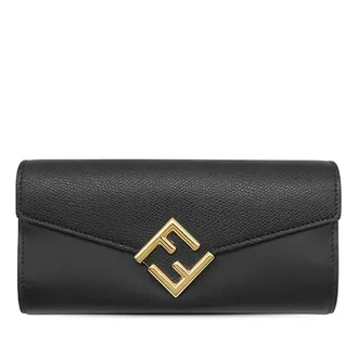 Fendi Pre-owned Fendi Leather FF Diamonds Continental Wallet Ladies MI38EOIKZLJJOTKZ