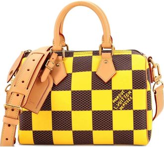 Louis Vuitton Borsa a tracolla Speedy Bandouliere Bag Pop 25 Damier - Giallo