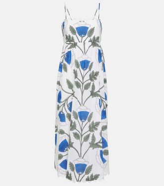 Juliet Dunn Bellflower cotton midi dress