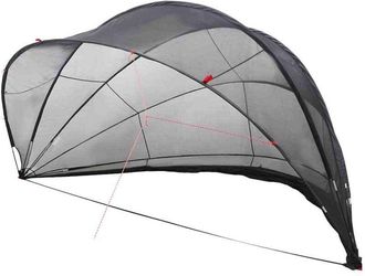 vidaXL C&uacute;pula Para Piscina Manual Negro 546 X 516 X 250 Cm Vidaxl