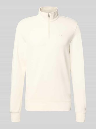 Champion Sweatshirt mit Stehkragen und Rei&szlig;verschluss in Offwhite, Gr&ouml;&szlig;e XXL