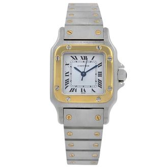 Cartier Pre-owned Cartier Santos Automatic White Dial Ladies Watch 0902