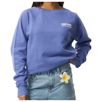 Rip Curl Surf Puff Raglan Relaxed Crew Pullover f&uuml;r Damen | blau