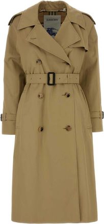 Burberry Beige Gabardine Castleford Trench Coat