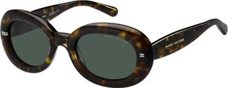 Marc Jacobs Ovale Zonnebril - Dames - Zonnebrillen - Bruin - 52 MM - Accessoires