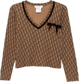 Dior Top a maniche lunghe 2005 - Marrone