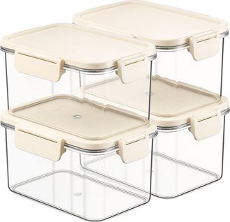 Sorbus 4-Pack 31.75Oz Stackable Food Storage Containers