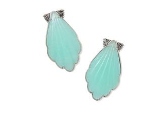 Kendra Scott Alexa Statement Womens Earring Womens Earring Vintage Silver Dark Teal Quartz, Brass