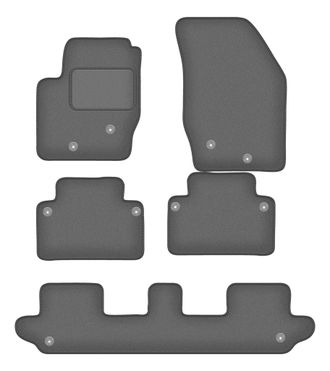 OEM Alfombrillas Grafito Para: Volvo Xc90 I Suv 7 Plazas. (2002-2014)