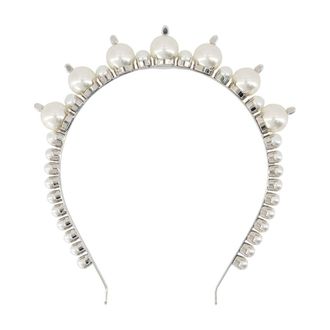 Simone Rocha Womens Pearl-Embellished Headband White Others Headbands