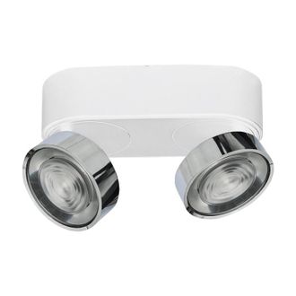 Rossini Illuminazione Hole Applique E Plafoniera Led 13w 3000k Cri90 Bianco/cromo - Lampada Da Soffitto E Parete In Alluminio Pressofuso - Rossini Illuminazione